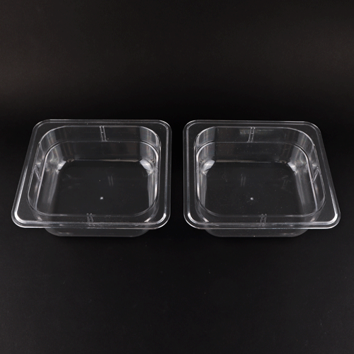 투명한사각 플라스틱 그릇(2개 1조)